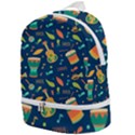 Brazil Musical Instruments Seamless Carnival Pattern Zip Bottom Backpack View1