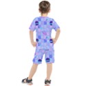 Seamless Pattern Pastel Galaxy Future Kids  Tee and Shorts Set View2