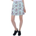 Seamless Pattern With Cute Sloths Relax Enjoy Yoga Tennis Skirt View1