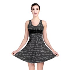 Math Equations Formulas Pattern Reversible Skater Dress