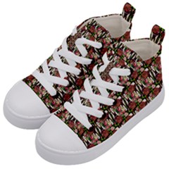 Swimmer 20s Black Kids  Mid-top Canvas Sneakers