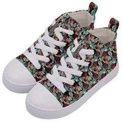 Swimmer 20s Blue Kids  Mid-top Canvas Sneakers