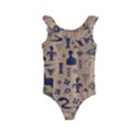 Vintage Tribal Seamless Pattern With Ethnic Motifs Kids  Frill Swimsuit View1
