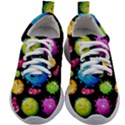 Seamless Background With Colorful Virus Kids Athletic Shoes View1