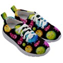 Seamless Background With Colorful Virus Kids Athletic Shoes View3