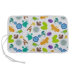 Bacteria Virus Seamless Pattern Pen Storage Case (m)