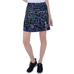 Math Linear Mathematics Education Circle Background Tennis Skirt
