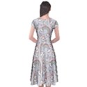 Seamless Pattern With Cute Rabbit Character Cap Sleeve Wrap Front Dress View2
