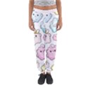 Cute Doodle Cartoon Seamless Pattern Women s Jogger Sweatpants View1