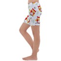 Seamless Pattern Vector Owl Cartoon With Bugs Kids  Lightweight Velour Capri Yoga Leggings View2