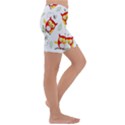 Seamless Pattern Vector Owl Cartoon With Bugs Kids  Lightweight Velour Capri Yoga Leggings View3