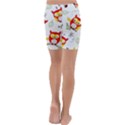 Seamless Pattern Vector Owl Cartoon With Bugs Kids  Lightweight Velour Capri Yoga Leggings View4
