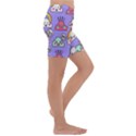 Cloud Seamless Pattern Kids  Lightweight Velour Capri Yoga Leggings View3