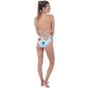 Birds Pattern Design Tie Strap One Piece Swimsuit View2