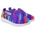 Multicolored Abstract Background Kids  Slip On Sneakers View3