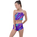 Multicolored Abstract Background Summer Cropped Co-Ord Set View1