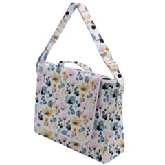 Watercolor Floral Seamless Pattern Box Up Messenger Bag by TastefulDesigns