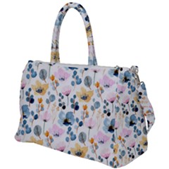 Watercolor Floral Seamless Pattern Duffel Travel Bag by TastefulDesigns