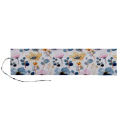 Watercolor Floral Seamless Pattern Roll Up Canvas Pencil Holder (l) by TastefulDesigns