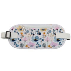 Watercolor Floral Seamless Pattern Rounded Waist Pouch by TastefulDesigns