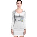 Ipaused2 Long Sleeve Velvet Bodycon Dress View1