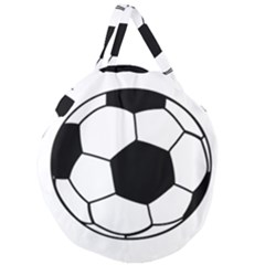 Soccer Lovers Gift Giant Round Zipper Tote by ChezDeesTees