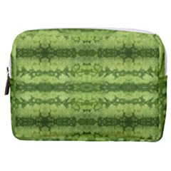 Watermelon Pattern, Fruit Skin In Green Colors Make Up Pouch (medium) by Casemiro