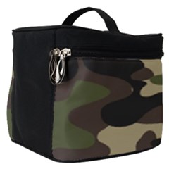 Texture Military Camouflage-repeats Seamless Army Green Hunting Make Up Travel Bag (small) by Vaneshart