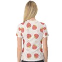 Strawberries-pattern-design V-Neck Sport Mesh Tee View2