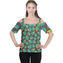 Vector-illustration-seamless-pattern-with-cartoon-duck Cutout Shoulder Tee View1