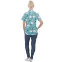 Elegant-swan-pattern-design Women s Short Sleeve Pocket Shirt View2
