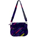 Colorful-abstract-background Saddle Handbag View3