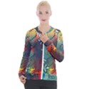 Flower Dna Casual Zip Up Jacket View1