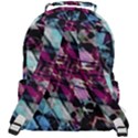 Matrix Grunge Print Rounded Multi Pocket Backpack View3