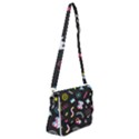 Memphis design seamless pattern Shoulder Bag with Back Zipper View1