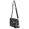 Memphis design seamless pattern Shoulder Bag with Back Zipper View2