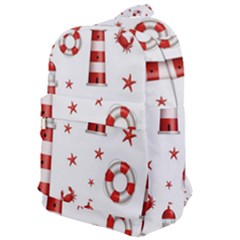 Nautical Seamless Pattern Classic Backpack