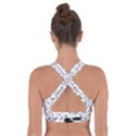 Set cute colorful doodle hand drawing Cross Back Sports Bra View2
