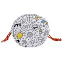 Set cute colorful doodle hand drawing Drawstring Bucket Bag View3