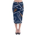 Chains seamless pattern Midi Pencil Skirt View1