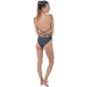 Damask seamless pattern Tie Strap One Piece Swimsuit View2