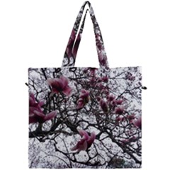 Saucer Magnolia Tree Canvas Travel Bag