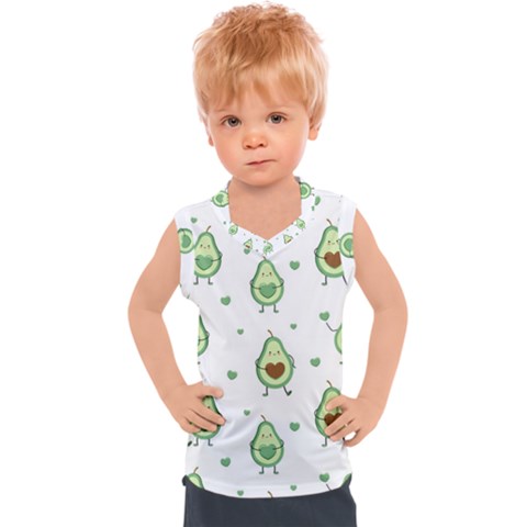 Cute Seamless Pattern With Avocado Lovers Kids  Sport Tank Top by BangZart