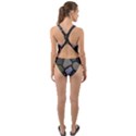 Cartoon colored stone seamless background texture pattern   Cut-Out Back One Piece Swimsuit View2