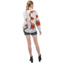Seamless-background-pattern-with-watermelon-slices High Neck Long Sleeve Chiffon Top View2