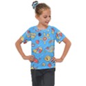Hand drawn seamless pattern summer time Kids  Mesh Piece Tee View1
