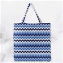 Zigzag pattern seamless zig zag background color Grocery Tote Bag View1
