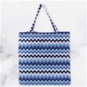 Zigzag pattern seamless zig zag background color Grocery Tote Bag View2