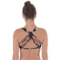 Embroidery blossoming lemons butterfly seamless pattern Got No Strings Sports Bra View2