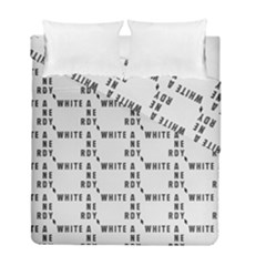 White And Nerdy - Computer Nerds And Geeks Duvet Cover Double Side (full/ Double Size) by DinzDas